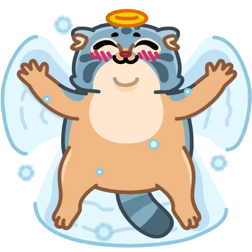 😇 Эмодзи «Snow Manul» для Telegram