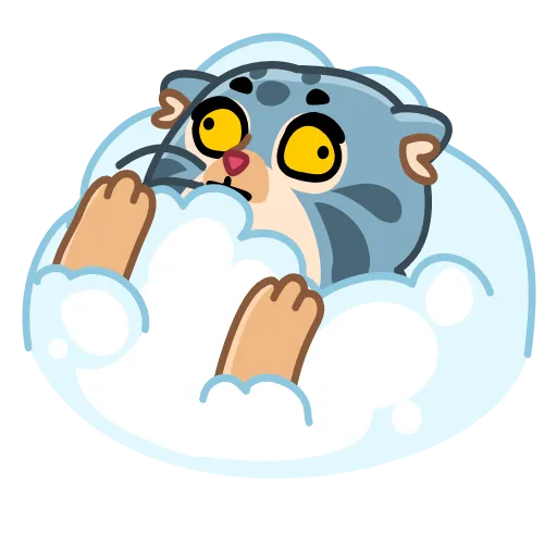 😵 Эмодзи «Snow Manul» для Telegram