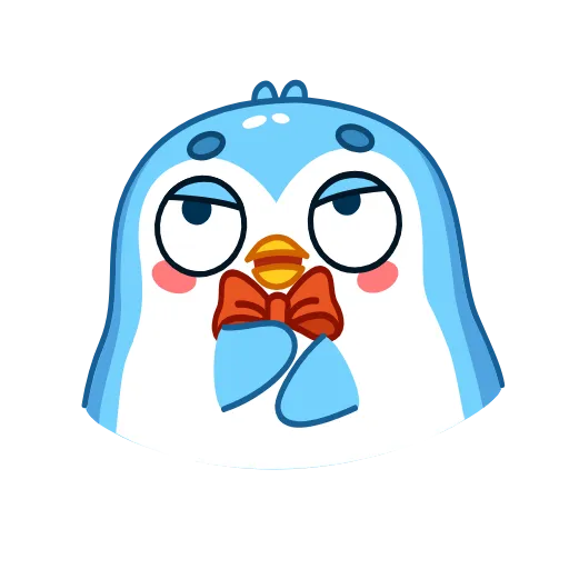 👏 Эмодзи «👏 Пингвин Снежок / Snowy the Penguin» для Telegram