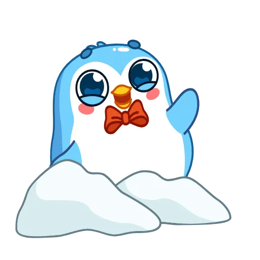 👋 Эмодзи «👏 Пингвин Снежок / Snowy the Penguin» для Telegram