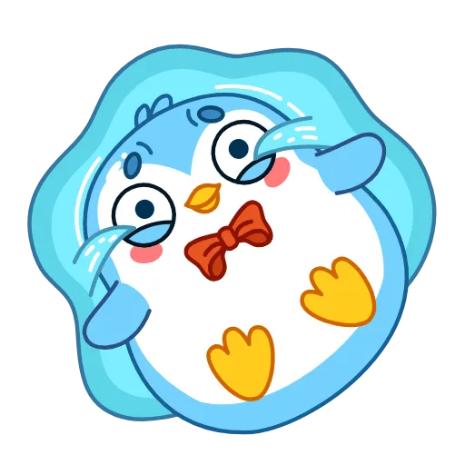😭 Эмодзи «👏 Пингвин Снежок / Snowy the Penguin» для Telegram