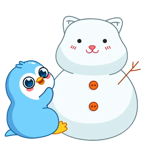 🤗 Эмодзи «👏 Пингвин Снежок / Snowy the Penguin» для Telegram