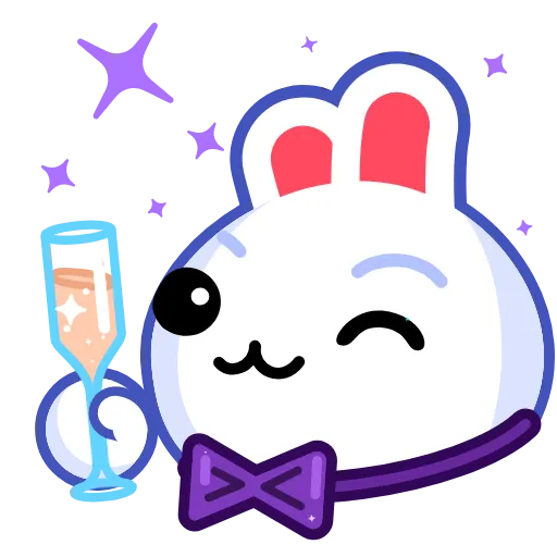 😉 Эмодзи «Snow Rabbit» для Telegram