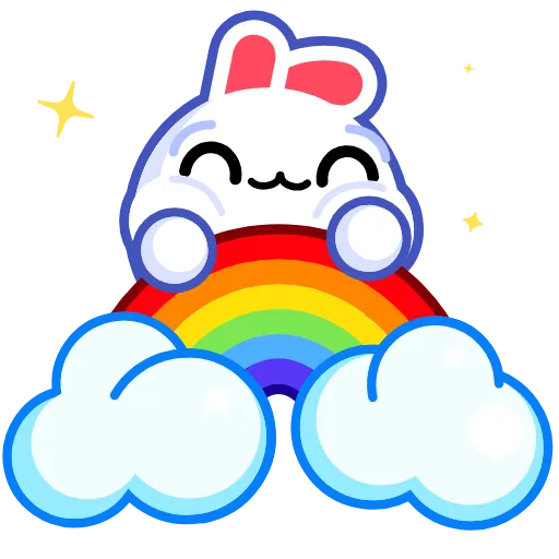 🤗 Эмодзи «Snow Rabbit» для Telegram