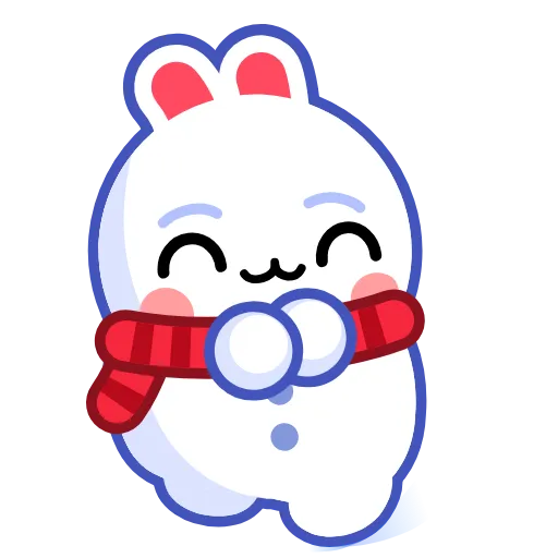 😉 Эмодзи «Snow Rabbit» для Telegram