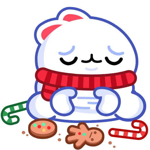 😔 Эмодзи «Snow Rabbit» для Telegram