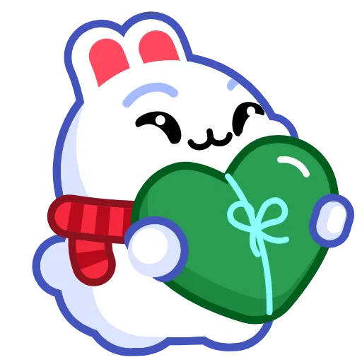 🥰 Эмодзи «Snow Rabbit» для Telegram