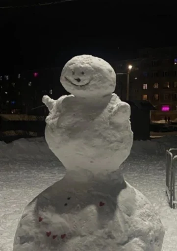 ⛄ Стикер «Снеговичок» для Telegram