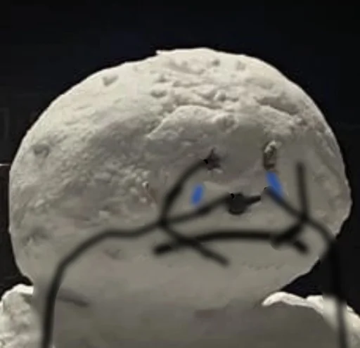 🙁 Стикер «Снеговичок» для Telegram