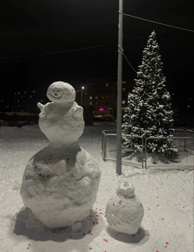 🎄 Стикер «Снеговичок» для Telegram
