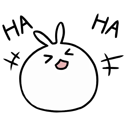 😂 Стикер «Snowball Rabbit» для Telegram