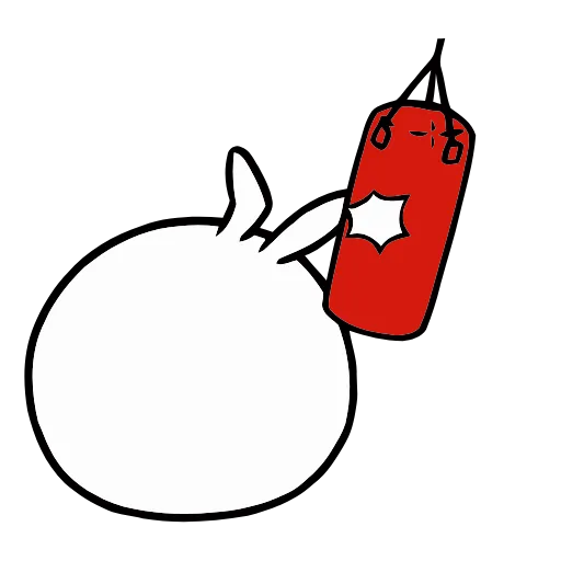 🥊 Стикер «Snowball Rabbit» для Telegram