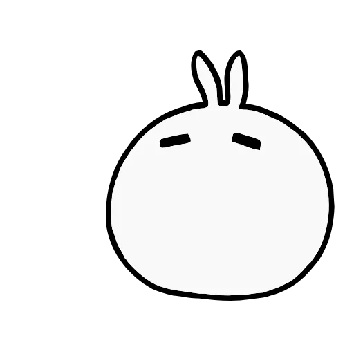 😮‍💨 Стикер «Snowball Rabbit» для Telegram