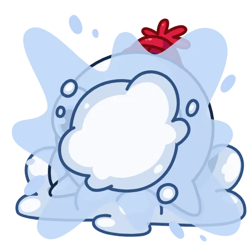 😵 Эмодзи «Snowball» для Telegram