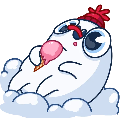 🍦 Эмодзи «Snowball» для Telegram