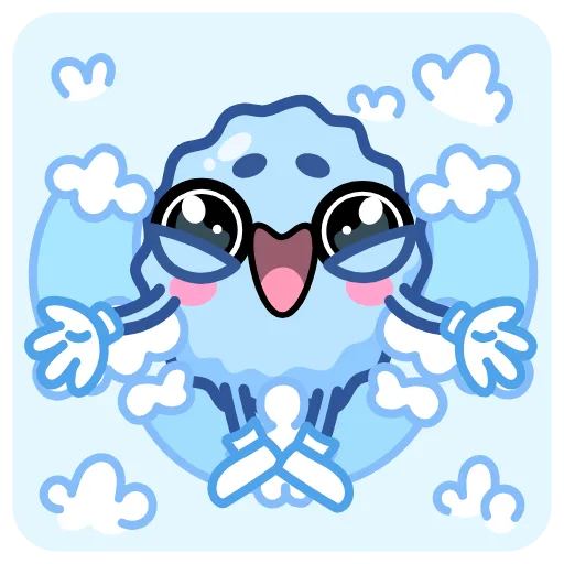 🤗 Эмодзи «Снежок» для Telegram