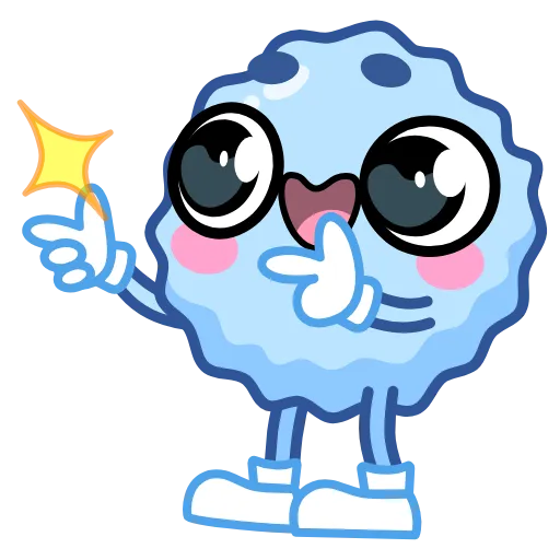 😉 Эмодзи «Снежок» для Telegram