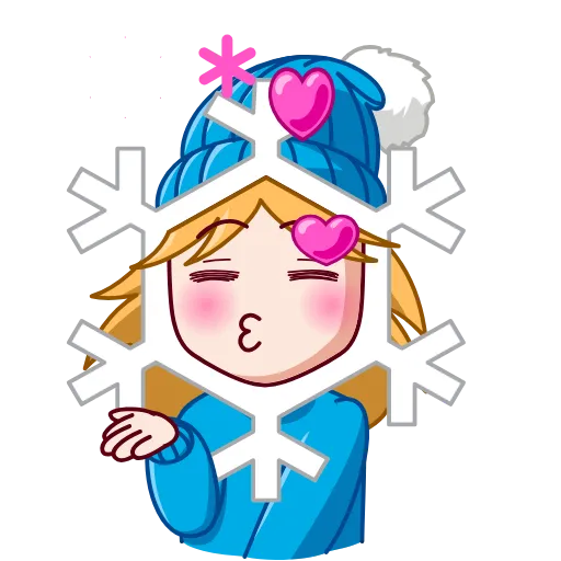 Стикерпак Snowflake для Telegram