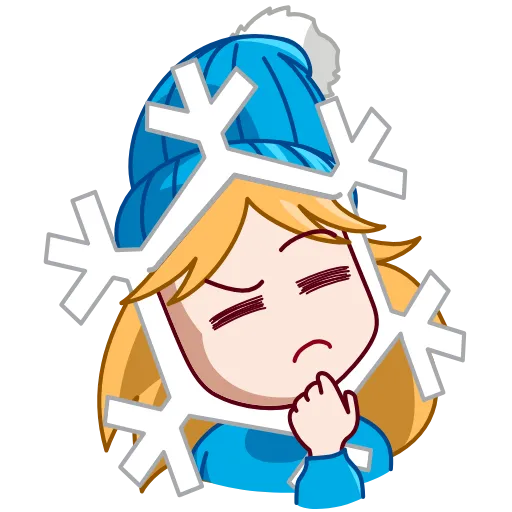 🤔 Эмодзи «Snowflake» для Telegram