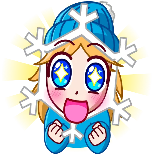 🤩 Эмодзи «Snowflake» для Telegram