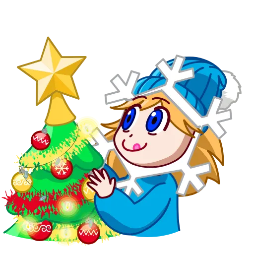 🎄 Эмодзи «Snowflake» для Telegram