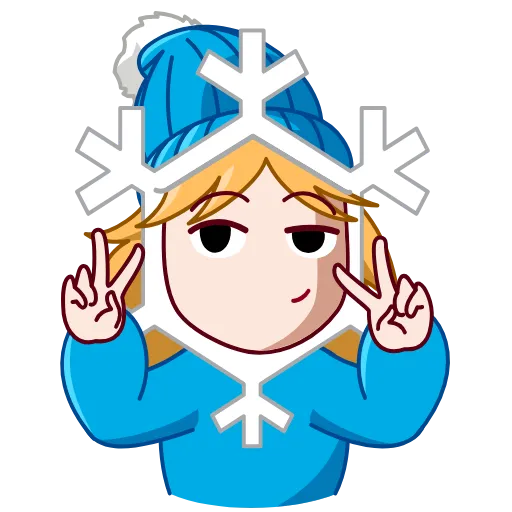 ✌️ Эмодзи «Snowflake» для Telegram