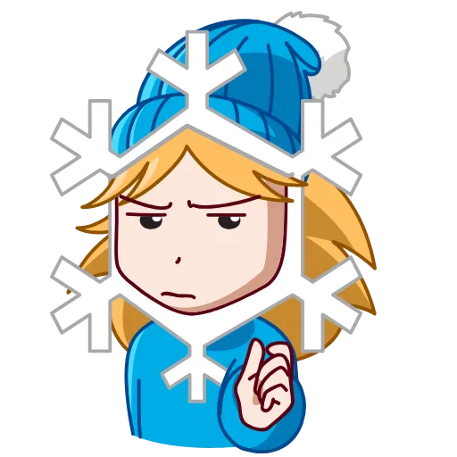 ☝️ Эмодзи «Snowflake» для Telegram