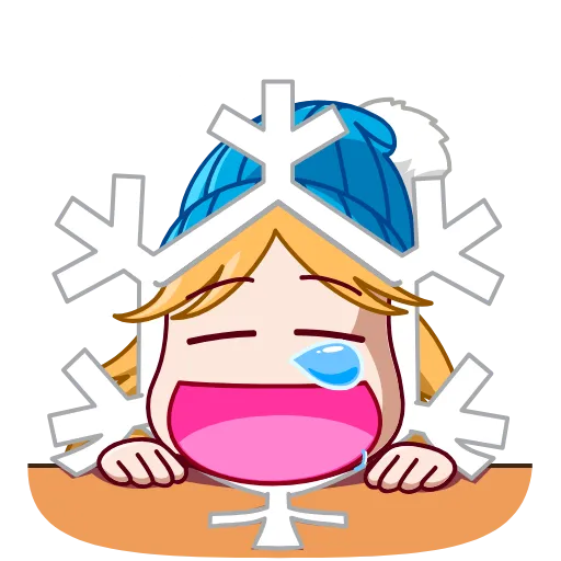 😴 Эмодзи «Snowflake» для Telegram
