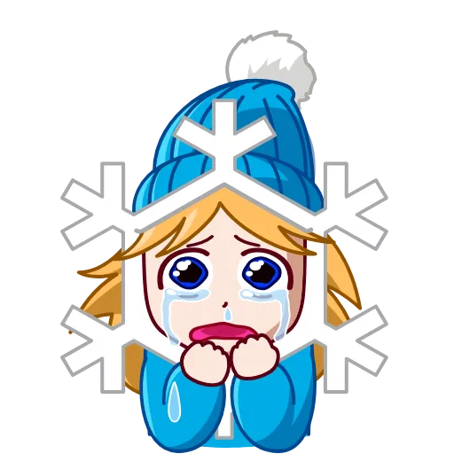 😭 Эмодзи «Snowflake» для Telegram