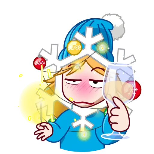 🥂 Эмодзи «Snowflake» для Telegram