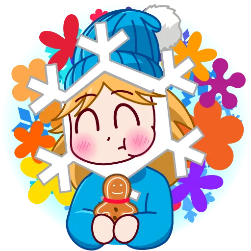 🍪 Эмодзи «Snowflake» для Telegram