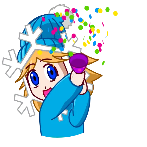 🎊 Эмодзи «Snowflake» для Telegram