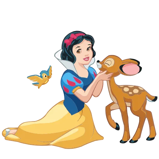 🤗 Эмодзи «Белоснежка и гномы» для Telegram