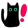 🐈‍⬛ Эмодзи «‍⬛ Black Cat - черный котик» для Telegram