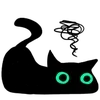 🐈‍⬛ Эмодзи «‍⬛ Black Cat - черный котик» для Telegram