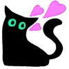 🐈‍⬛ Эмодзи «‍⬛ Black Cat - черный котик» для Telegram