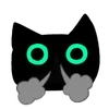 🐈‍⬛ Эмодзи «‍⬛ Black Cat - черный котик» для Telegram