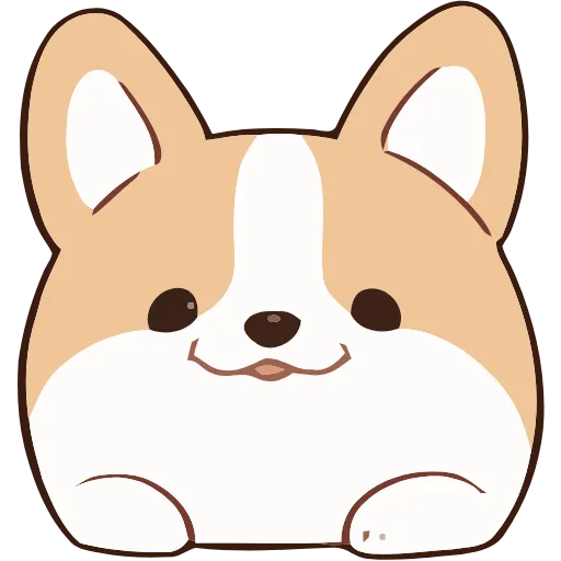 🐶 Эмодзи «Soft Corgi» для Telegram