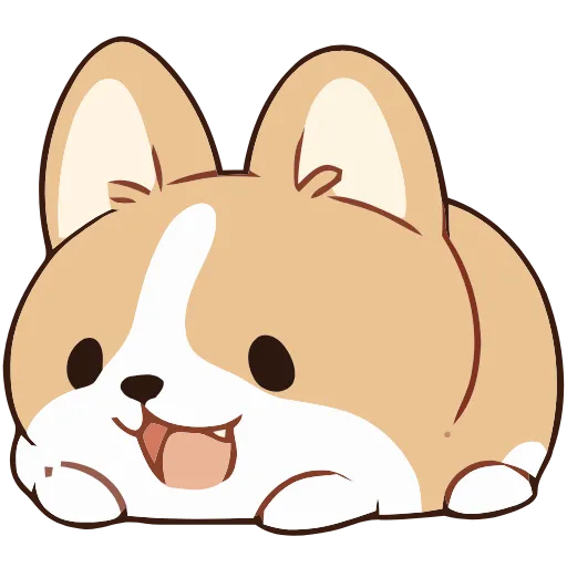 🐶 Эмодзи «Soft Corgi» для Telegram