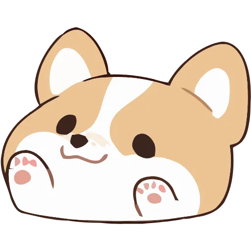 🐶 Эмодзи «Soft Corgi» для Telegram