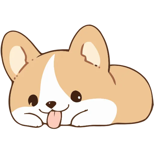 🐶 Эмодзи «Soft Corgi» для Telegram