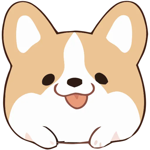 🐶 Эмодзи «Soft Corgi» для Telegram