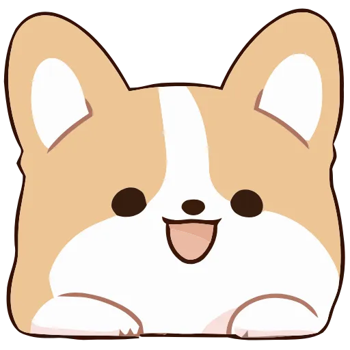 🐶 Эмодзи «Soft Corgi» для Telegram
