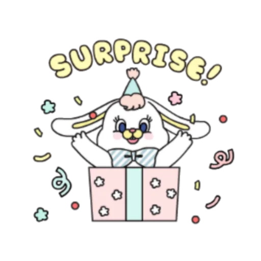 🎉 Стикер «粉紅莉可兔 Prt. 1-2 (FULL) [中文]» для Telegram