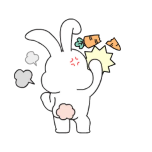 💢 Стикер «粉紅莉可兔 Prt. 1-2 (FULL) [中文]» для Telegram