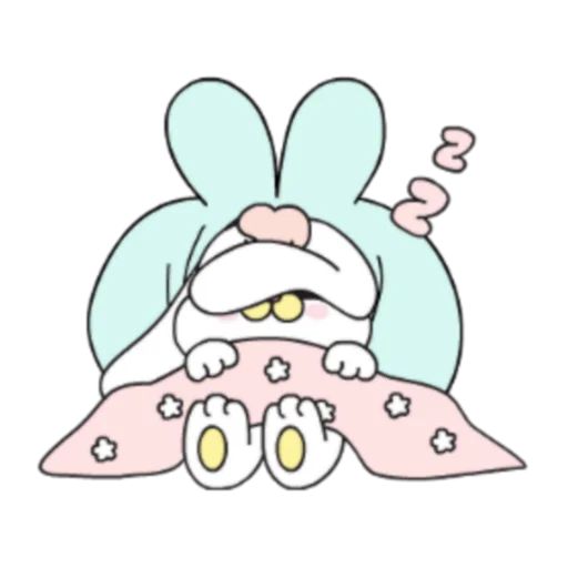💤 Стикер «粉紅莉可兔 Prt. 1-2 (FULL) [中文]» для Telegram