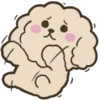 🐾 Эмодзи «Soft poodle» для Telegram