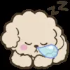 😴 Эмодзи «Soft poodle» для Telegram