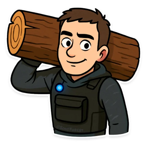 🪵 Стикер «Sons of the Forest» для Telegram