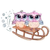 🦉 Эмодзи «🌸 Набор эмоджи с совами» для Telegram